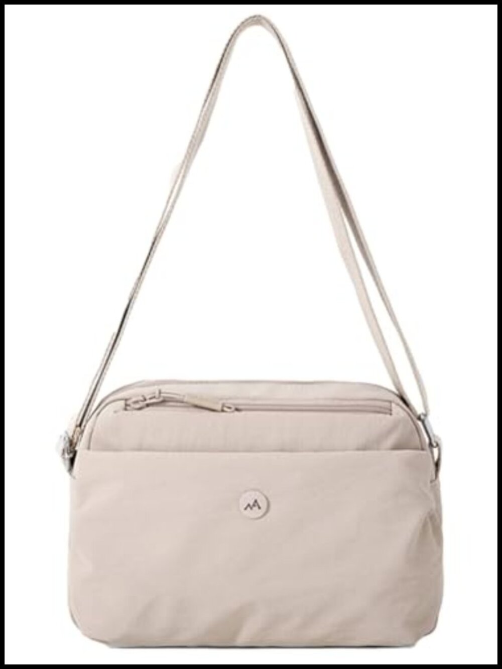 Nylon Shoulder Bag Crossbody Handbag Zipper Soft Top Handle Purse